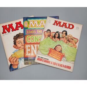 3 MAD Magazine No. 137 Sept.1970, Oct. 1972 #154, July 1970 #168